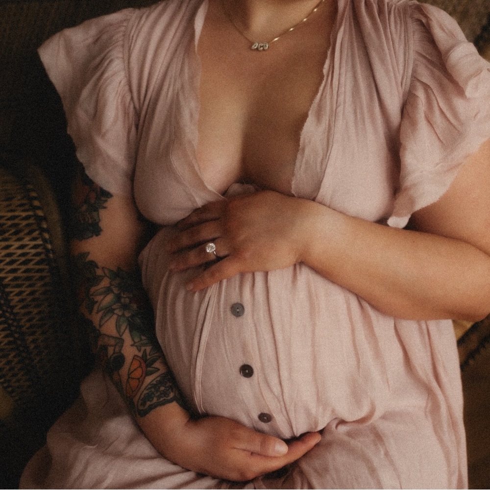 Pink Button-Down Dress - PINK BLUSH MATERNITY